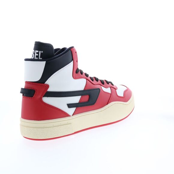Diesel Mens S-Ukiyo Mid Red Shoes (NWT) - Picture 7 of 7